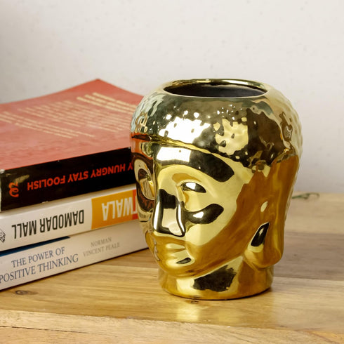 Golden Buddha Ceramic Clay Pots - The Earth Store - Planter